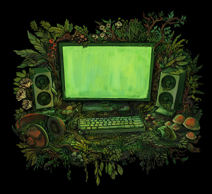 Overgrown Desktop